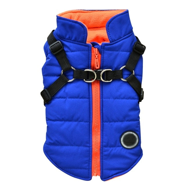 Winter Pet Dog Puppy Jacket with Harness. Warm Autumn Coat For Small Medium Dogs. WickedYo.